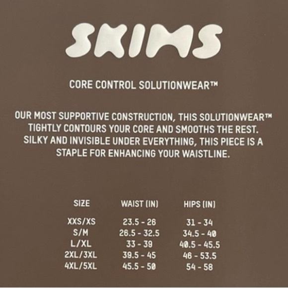 Skims Seamless Sculpt High Waist Thong Size 4X/5X in Color Cocoa - Picture 7 of 7
